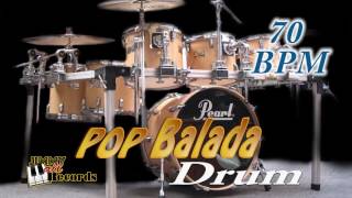 Pop Balada 70 bpm  Drum rhythm in ballad [upl. by Volpe]