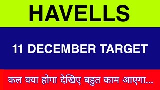 11 December Havells Share  Havells Share latest News  Havells Share price today news [upl. by Gardal26]