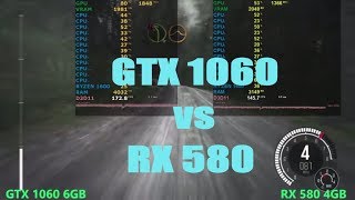 GTX 1060 vs RX 580  Gaming Test  Ryzen 1600X [upl. by Yedorb769]