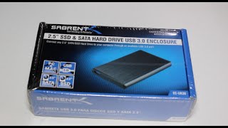 Sabrent SSD amp SATA HARD DRIVE ENCLOSURE  Unboxing [upl. by Nareik]