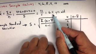 Variance and Standard Deviation Sample and Population Practice Statistics Problems [upl. by Ellehcen]