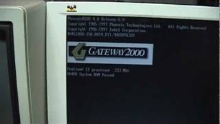 1998 Gateway 2000 Pentium II with DVDROM [upl. by Amalbena]