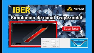 ✅ IBER  Simulación de Canal Trapezoidal [upl. by Ahsehat]