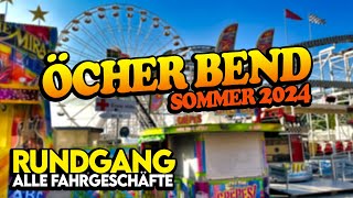 Öcher Bend 2024  ALLE Fahrgeschäfte im Rundgang  Aufbau der Kirmes  Sommerbend 2024 in Aachen [upl. by Shelley]