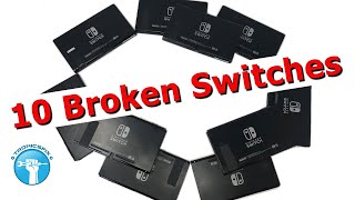 Fixing 10 Broken Nintendo Switches  Salvage Liquidation Lot [upl. by Eki]