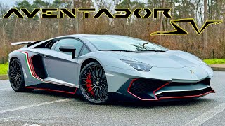 Lamborghini Aventador SV  REVIEW on AUTOBAHN [upl. by Gladdy]