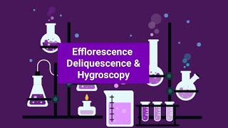 Water  Chemistry  efflorescence deliquescence  hygroscopy [upl. by Neelyad]