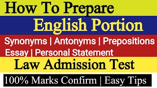 How to Prepare Lat English Portion  Prepare SynonymsAntonymsPreposition and Written Portion [upl. by Tatianna]