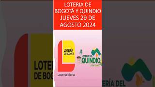 LOTERIA DE BOGOTA  QUINDIO PROBABILIDADES PARA HOY¡ JUEVES 29 de agosto 2024 quotShortsquot [upl. by Mina]