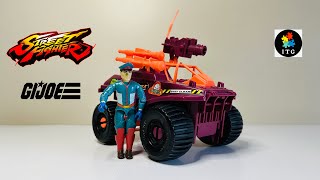 1993 ​Crimson Cruiser Street Fighter II GI Joe Review [upl. by Ekle]