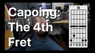 Capoing The 4th Fret  Tom Strahle  Basic Guitar  Easy Guitar [upl. by Letsyrc231]