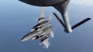 KC135 Stratotanker in Action  Aircraft Air Refueling [upl. by Aitra]