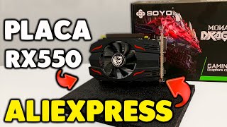 UNBOXING RX550 4GB DO ALIEXPRESS A SAGA DO PC BARATINHO [upl. by Bohun]