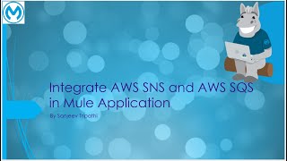 Integrate AWS SNS and AWS SQS in mule application  Publish Subscriber Asynchronous design patterns [upl. by Heddi232]