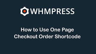 How to Use One Page Checkout Order Shortcode [upl. by Aurelia]