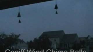 Colorado Wind Chime Bells  Great sound with rolling thunderstorm in the background [upl. by Drummond]