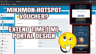 PISOWIFI HOTSPOT MIKHMON  PORTAL  SCRIPT  ML PORTAL FOR HOTSPOT VOUCHER CODE [upl. by Carole117]