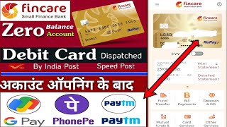 Fincare bank Mobile Banking Kaise Kare UPI Phone Pay Paytm Google pay Kaise Khole Account Opening Ke [upl. by Deckert243]