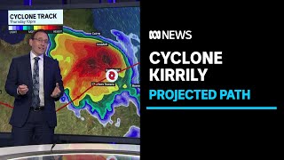 Cyclone Kirrily strengthens to category three as it closes in on the coast  ABC News [upl. by Lraep]