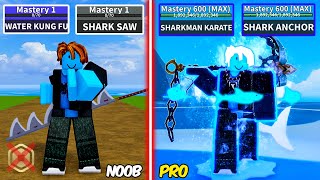 Level 1 to Max Level as Shark Bacon using all Shark Weapon  Full Gear Shark V4 with 0 Robux amp F2P [upl. by Nodgnal]