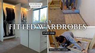 DIY fitted wardrobes  IKEA PAX wardrobe hack  Part 1 [upl. by Maridel]