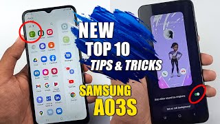 Samsung Galaxy A03s New Top 10 Tips amp Tricks  Hidden Features 2022 For All A Series English [upl. by Rickard]