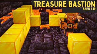 Minecraft TREASURE BASTION SEED for 119 Best Minecraft Java 119 Seeds for Speedrunning [upl. by Eceinaj]