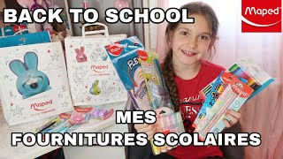 BACK TO SCHOOL  MES FOURNITURES SCOLAIRE  MAPED [upl. by Ayanet]