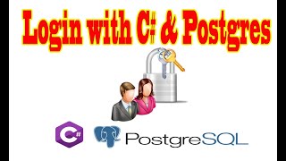 C  Login form  connect Postgres [upl. by Egag885]