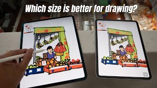 11 vs 13inch iPad Pro or Air Which size to get for drawing [upl. by Arin837]