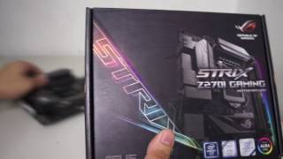 ASUS ROG STRIX Z270I GAMING ITX Motherboard Unboxing and Overview [upl. by Ennelram461]