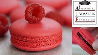 MACARON FRAMBOISE Comment faire des macarons framboise parfait 😍 [upl. by Mark106]