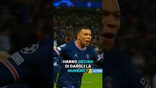 La scelta dei numeri di maglia per Mbappe👕⚽ calcio shorts [upl. by Rather]