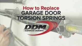 How To Replace Garage Door Torsion Springs [upl. by Solim]