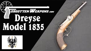 Dreyse Model 1835 Needlefire Breechloading Pistol [upl. by Oinigih]