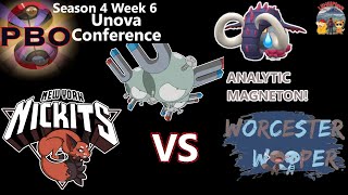 MAGNETON LEAVES NO SURVIVORS  Week 6 Unova Conference  PBOS4  Pokemon Draft League LIVE [upl. by Lozano]