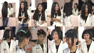 Hair2U  Miss Lu Super Long to Bob Haircut in Stages Preview [upl. by Adev556]