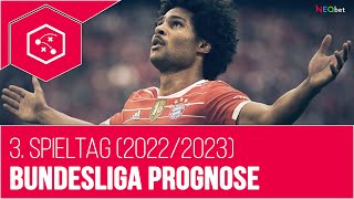 Bundesliga Prognose 3 Spieltag  Gewinnspiel 20222023 [upl. by Christine]