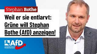 Weil er sie entlarvt GrünenPolitikern will AfDMann anzeigen – Stephan Bothe AfD [upl. by God]