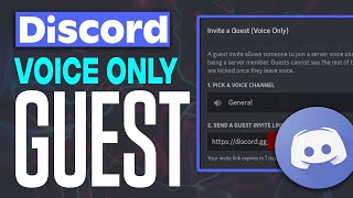 How To Invite A Guest Voice Only On Discord [upl. by Huff]