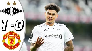 Rosenborg vs Manchester United 10 All Goals amp Highlights  2024 noah jean holm goal [upl. by Dewar]