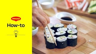 HowTo Sushi rollen  MAGGI Kochstudio [upl. by Haraf]