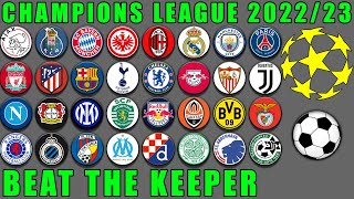 Champions League 202223  Beat The Keeper Marble Race  Marble Race King [upl. by Arded]