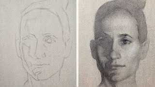 Cómo dibujar un RETRATO REALISTA a lápiz  Time lapse y algunos consejos [upl. by Denoting]