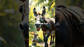 El burro de la joroba 🫏 cuentosdivertidos humor animales parati foryou fyp viralshorts [upl. by Ellohcin139]