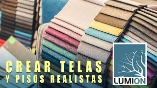 Lumion 9 el mejor curso en español crear telas y pisos realistas [upl. by Nailuj919]