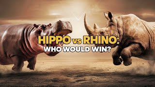 Hippo vs Rhino Who Would Win the Ultimate African Animal Battle hippo rhino animalbattle [upl. by Mandell]