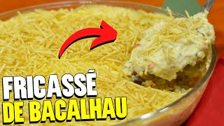 RECEITA DE FRICASSÊ DE BACALHAU FÁCIL [upl. by Pammie801]