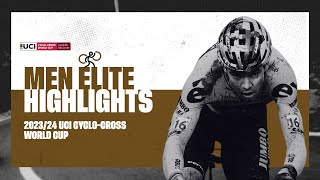 Gavere  Men Elite Highlights  202324 UCI Cyclocross World Cup [upl. by Farant]