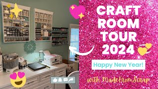 Craft Room Tour 2024  MadeFromScrap [upl. by Troyes521]